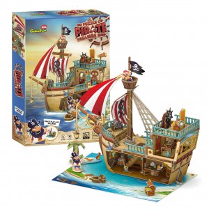 3D Puzzle Pirate Treasure Ship